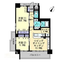 アルファライフ吉塚駅東IIの物件間取画像